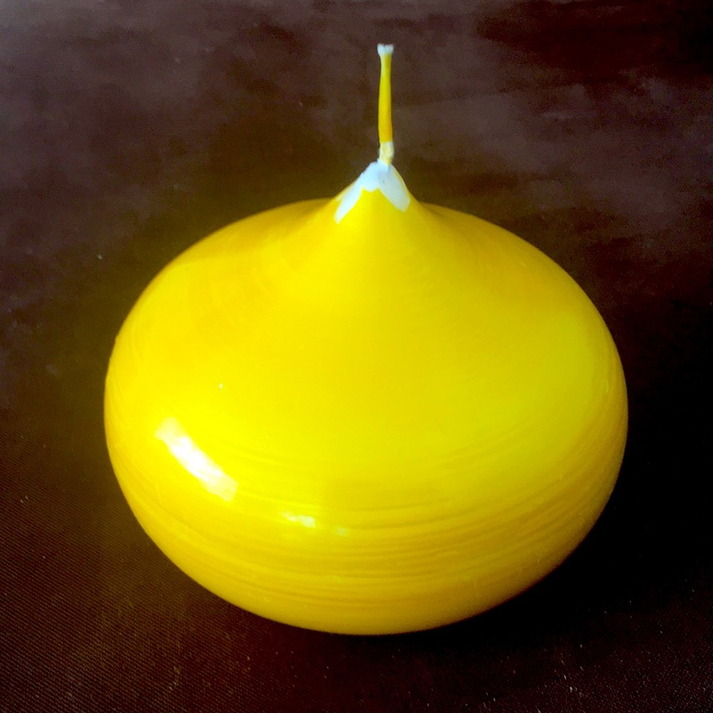 Candle Artistiche Yellow Home Decor Candle Made In Italy 4x5
